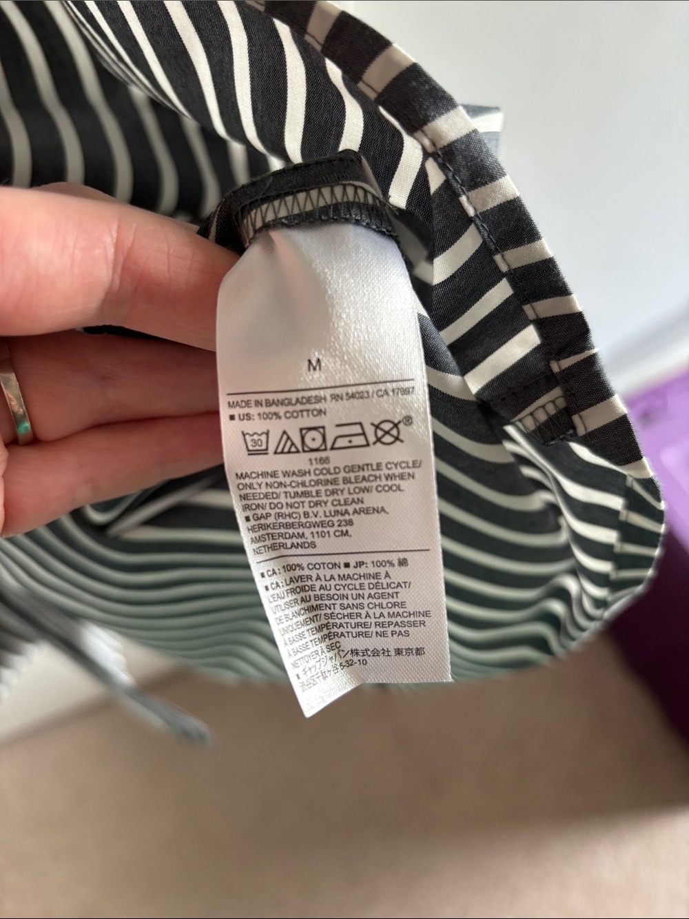 Banana Republic striped midi shirt dress - Picture 6 of 6